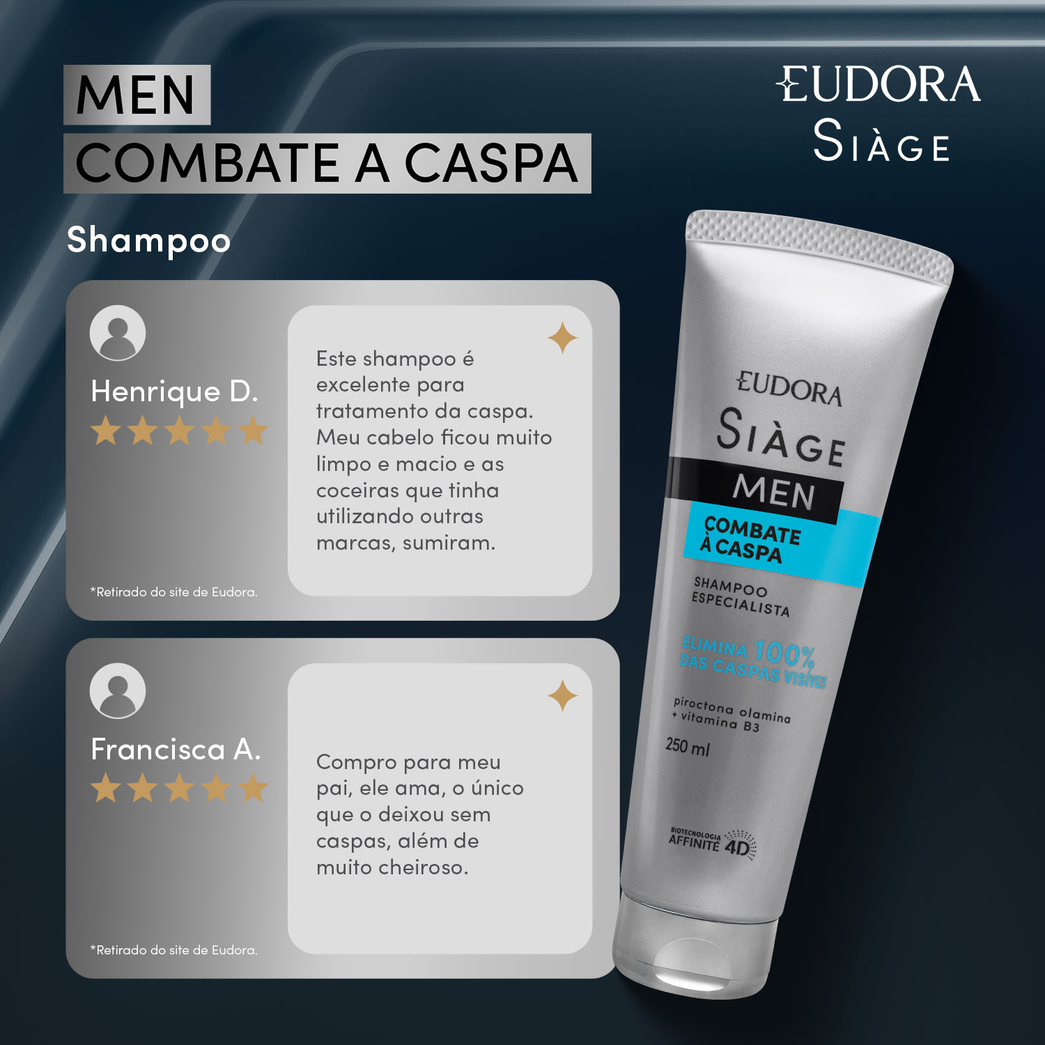 Shampoo Siàge Men Combate à Caspa 250ml
