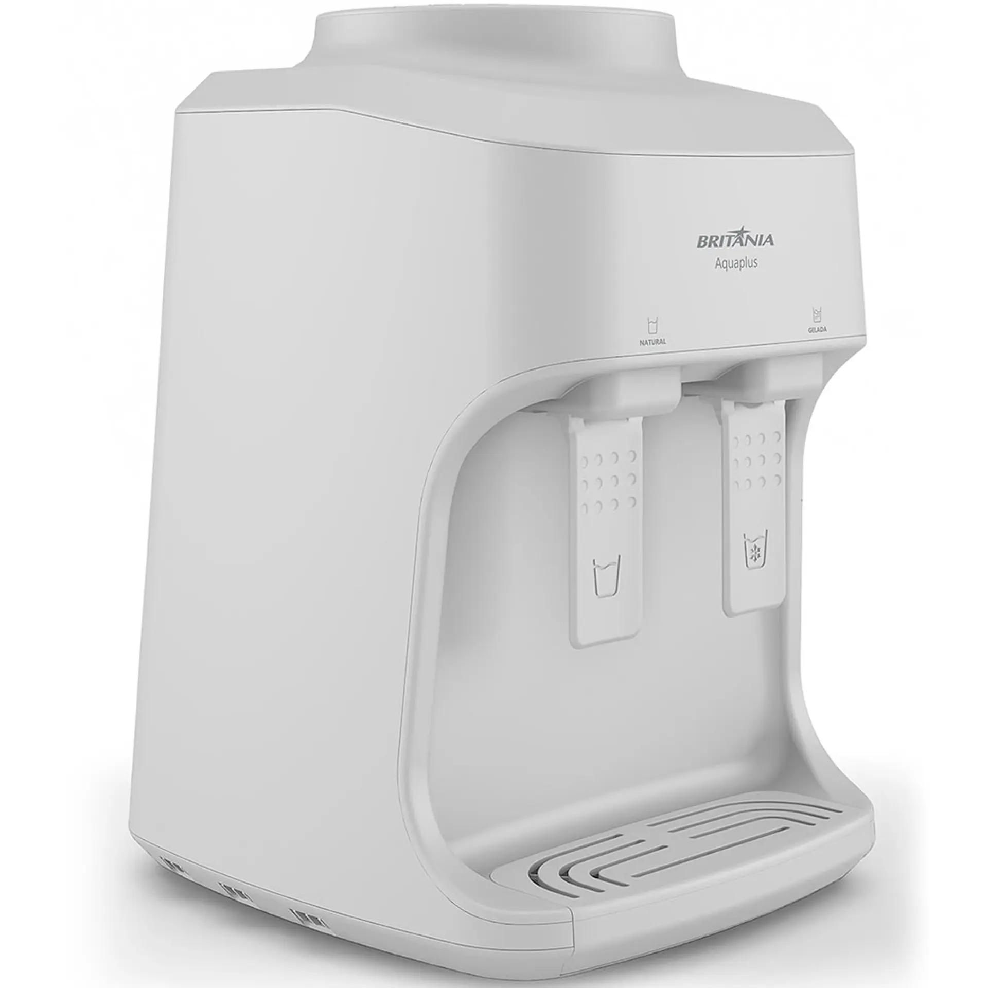 Bebedouro de Água Eletrônico para Galão de 10 e 20L Britânia BBE13B Aquaplus - Branco - Bivolt