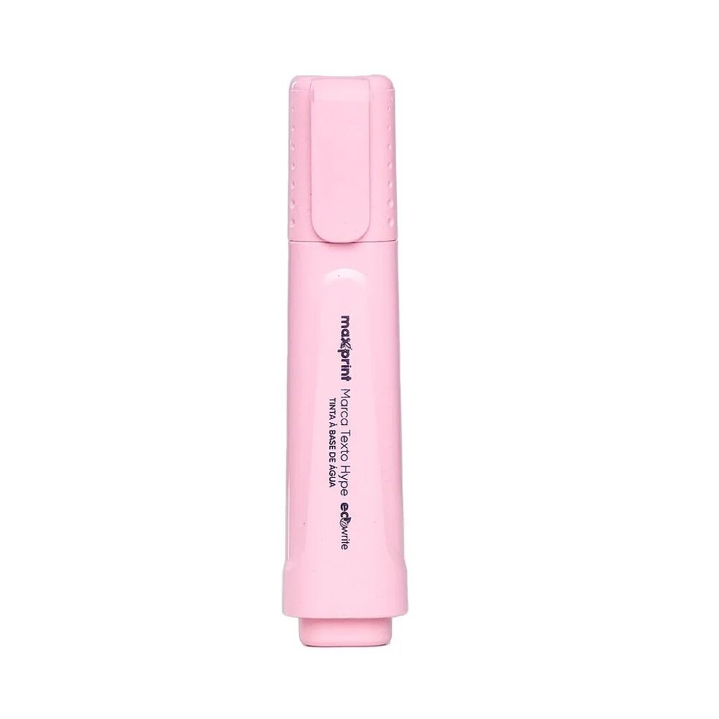 Caneta Marca Texto Ecowrite Hype Rosa Pastel Caixa com 12 Unidades - Maxprint - 70000016