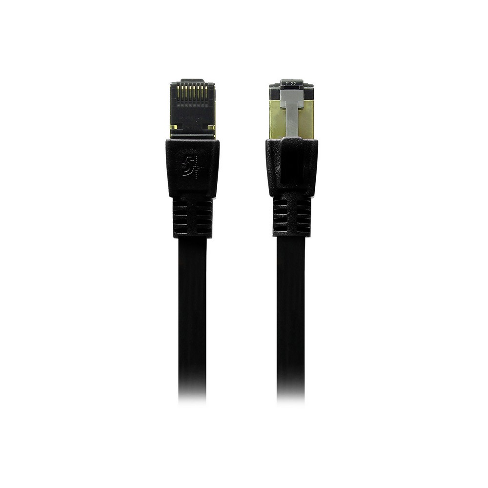 Cabo Patch Cord RJ45 Cat.7 FTP 600 MHz 10 Gbps 2m Preto 5+ 0180621