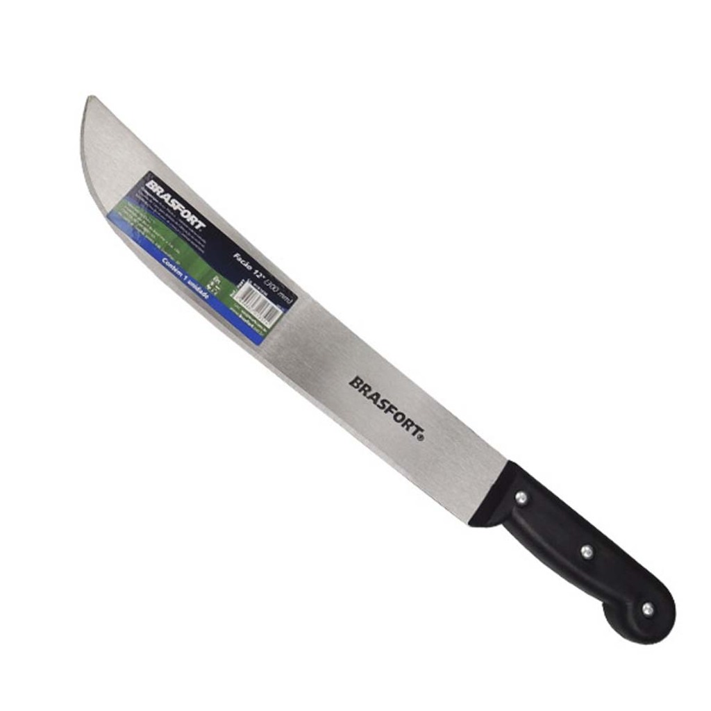 Facão Aço Carbono Brasfort 14 Polegadas 350mm com Cabo de Plástico - 7898