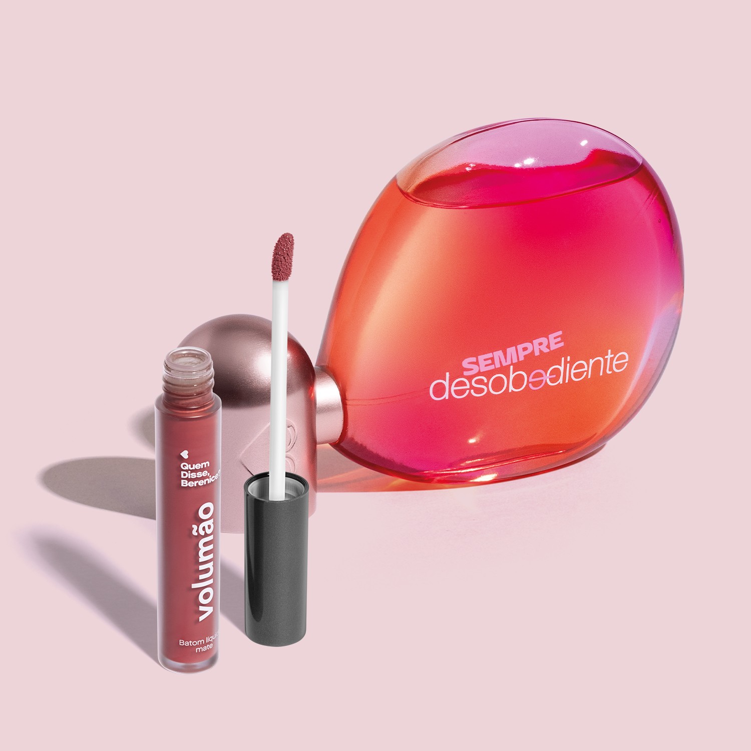 Combo Sempre Desobediente Eau De Parfum 100ml + Batom Líquido Rosa Amorali 4ml