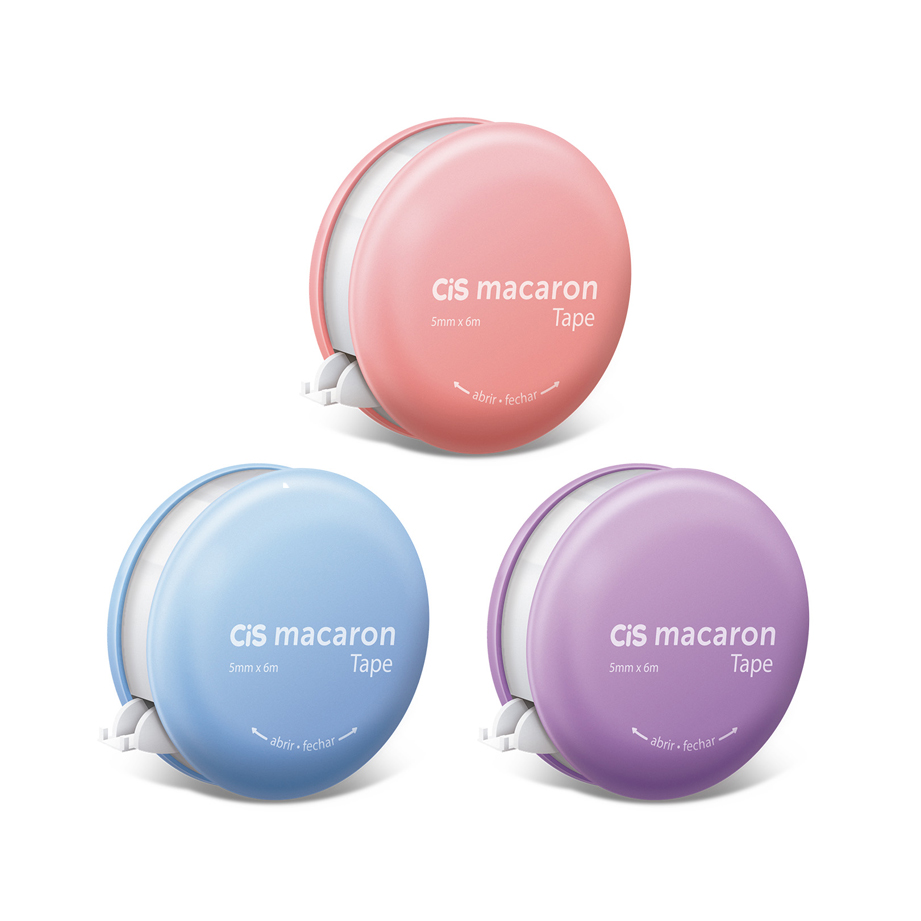 Corretiva Fita CIS Macaron 5mm x 6m Unidade Sortido