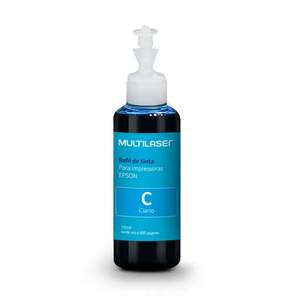 Tinta para Cartucho Epson T644 Cyan 100ml Multilaser - RF006 - Vendido Unitário