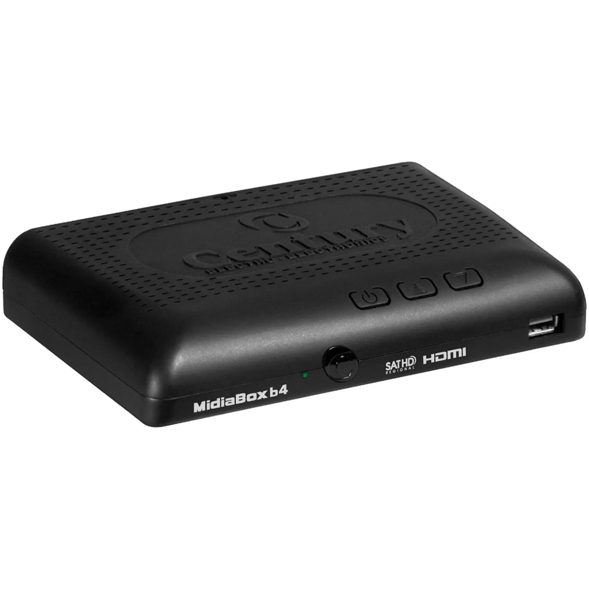 Antena Super Digital Monoponto + Receptor Midia Box B4 HD USB HDMI Century