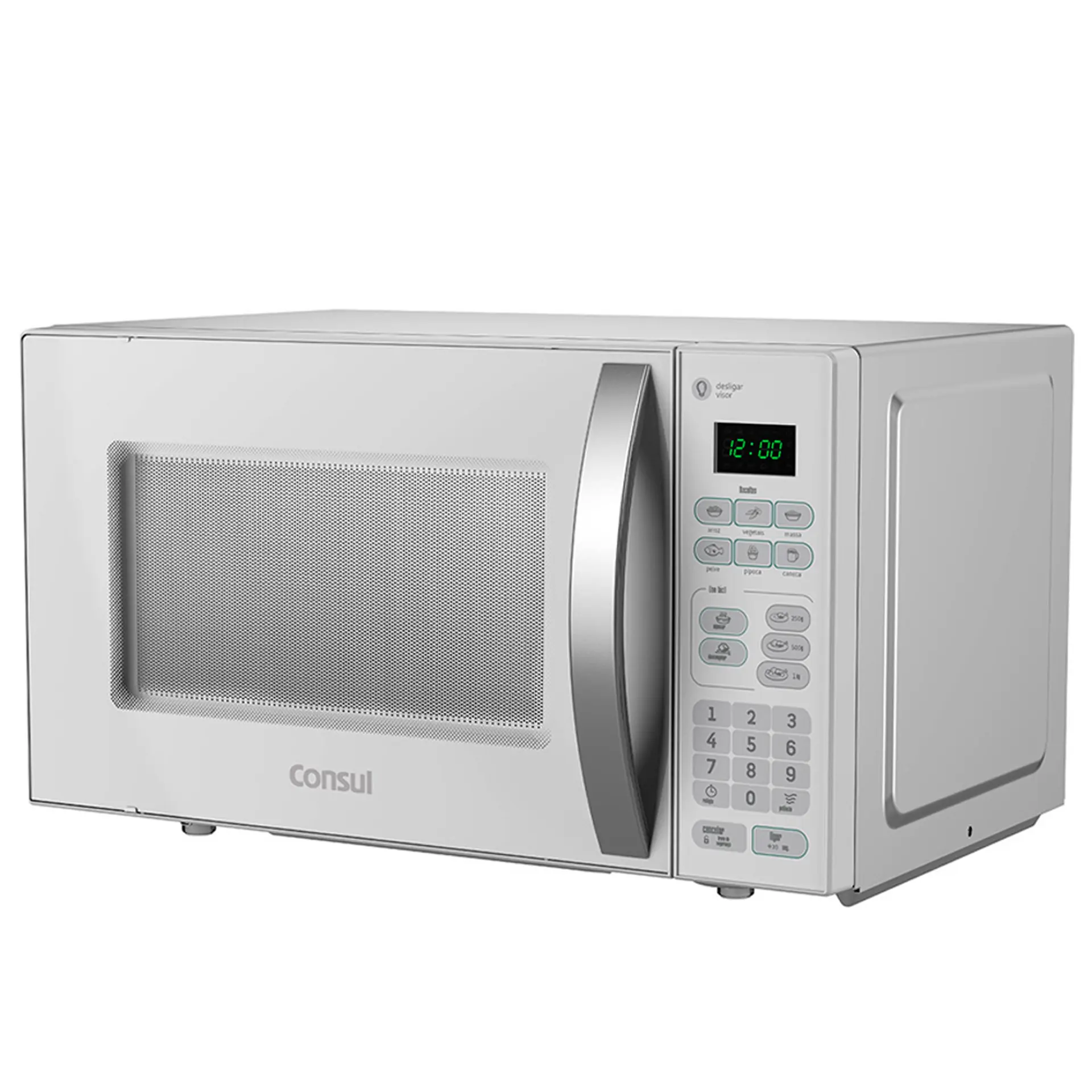 Micro-ondas Consul 20L 620W Função Descongelar Trava Painel CMA20BB - Branco - 110 Volts