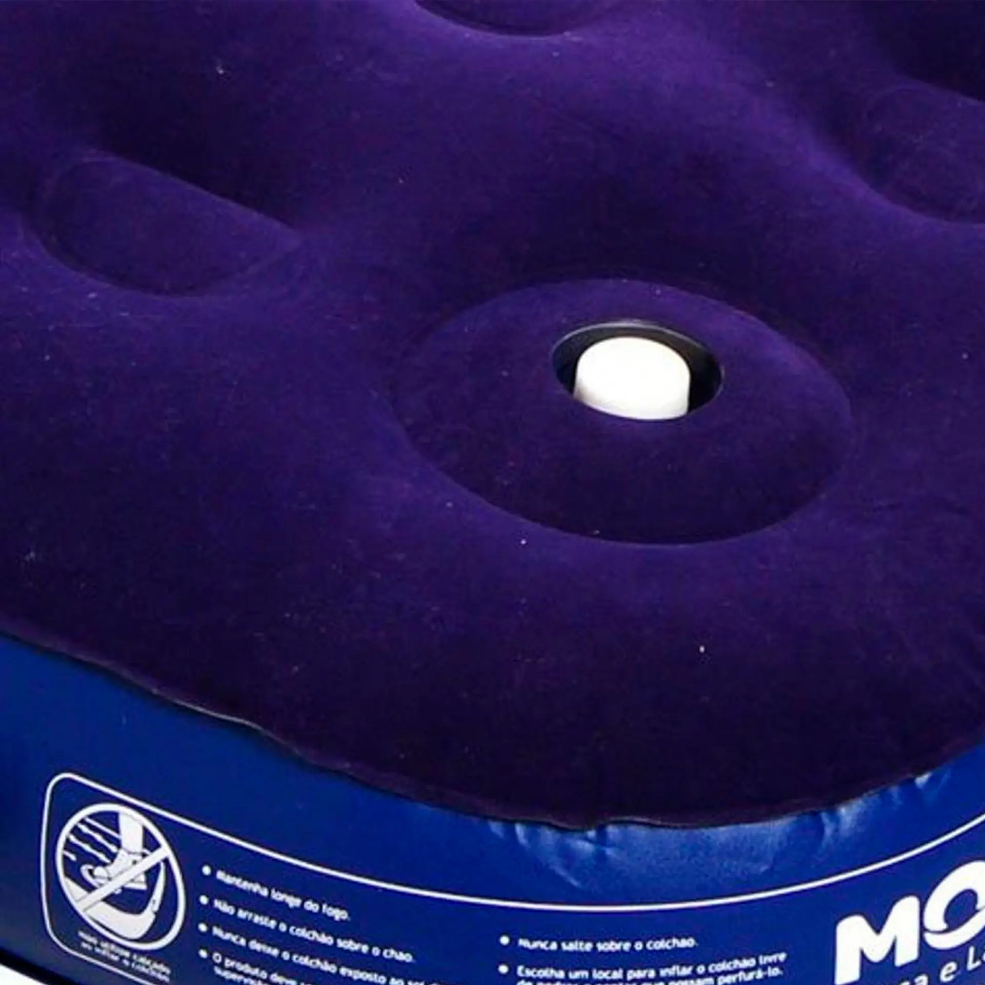 Colchão Inflável Multiuso Solteiro até 100kg Mor com Inflador Embutido