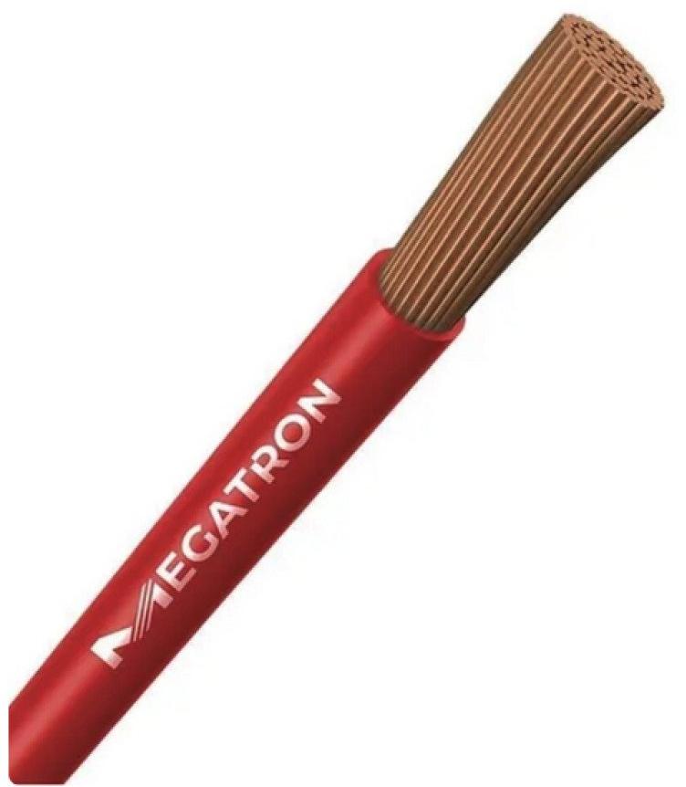 Cabo de Energia Flexível 750V 2,5mm Vermelho Megatron 7602 Vendido por Metro