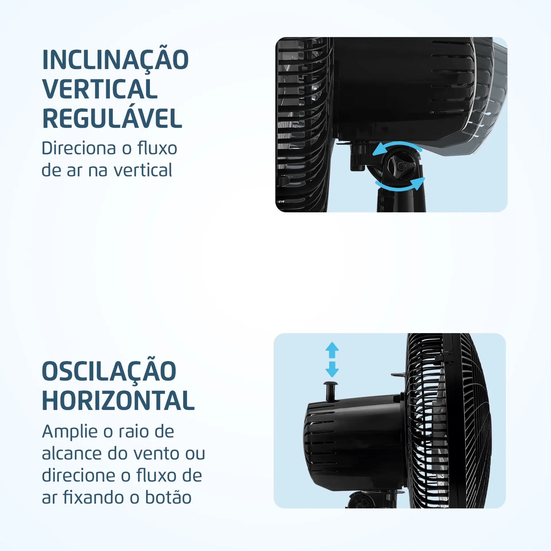 Ventilador de Mesa Mondial Ultra V-UT-30-02 30cm 6 Pás 3 Velocidades - Preto/Prata - 110 Volts