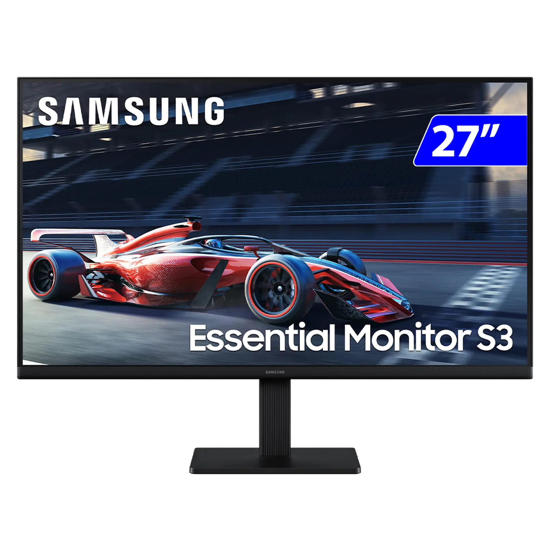 Monitor Gamer Samsung 27" Wide Full HD HDMI VGA LS27D300GALMZD - Preto - Bivolt