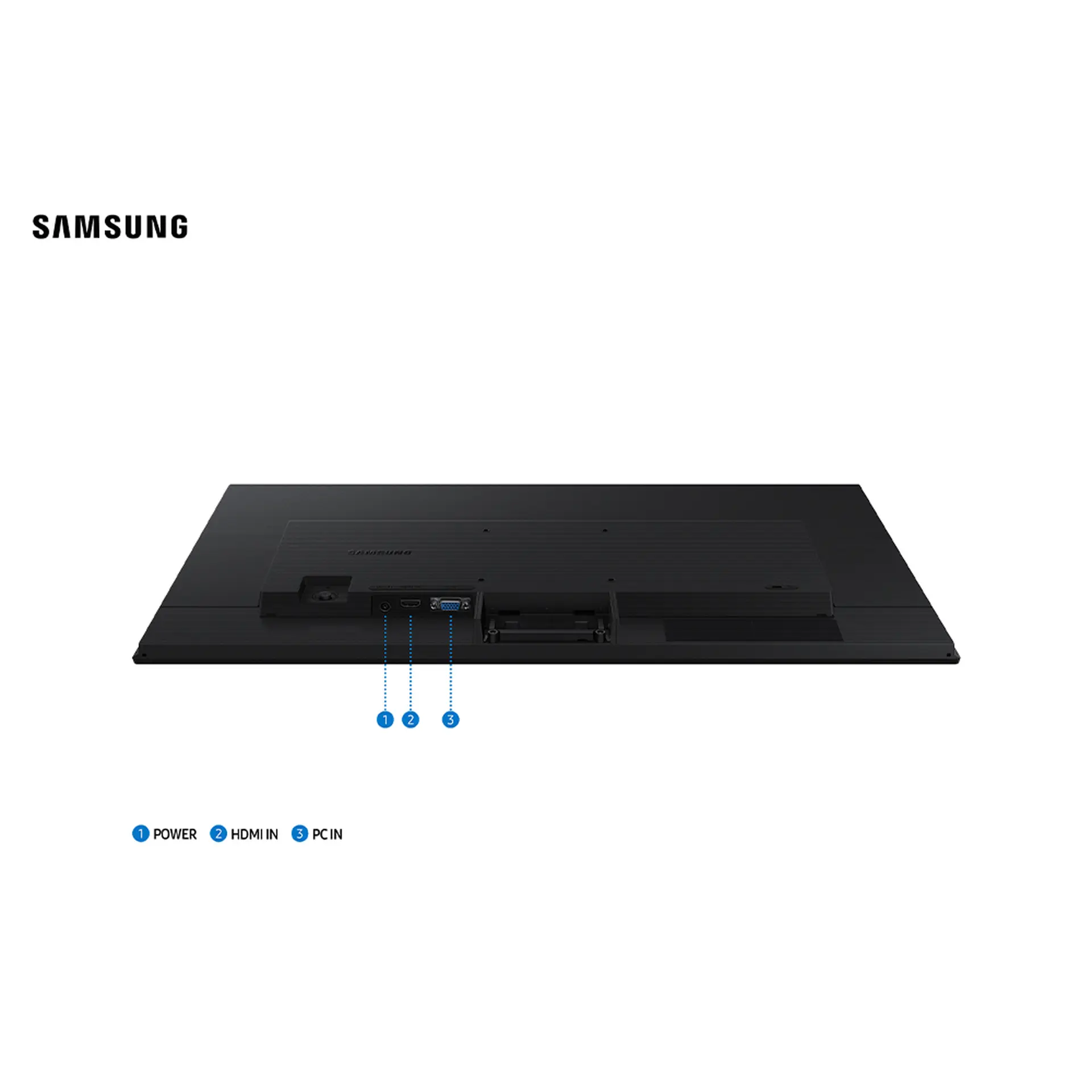 Monitor Gamer Samsung 27" Wide Full HD HDMI VGA LS27D300GALMZD - Preto - Bivolt
