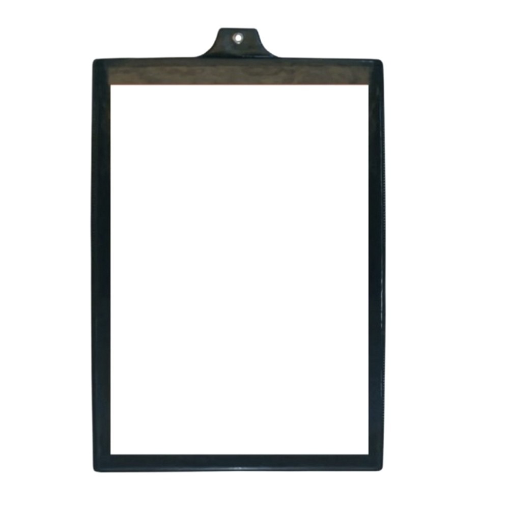 Porta Alvará 240 x 335mm Vertical PVC Preto PlastPark Unitário 000215