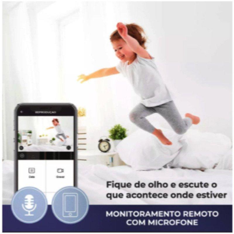 INSTALAÇÃO INCLUSA Câmera Externa Inteligente Giratória Ekaza
