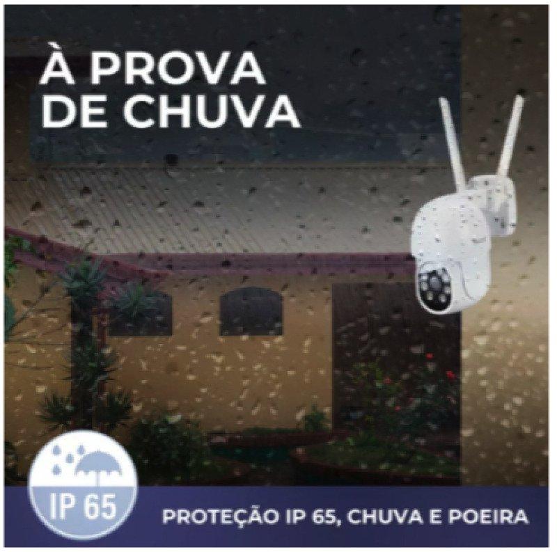 INSTALAÇÃO INCLUSA Câmera Externa Inteligente Giratória Ekaza
