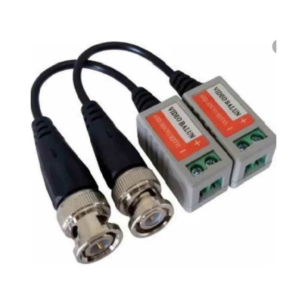 Vídeo Balun Passivo Full HD 180 a 400 Metros com Rabicho FC Fontes - FCBALHD2N