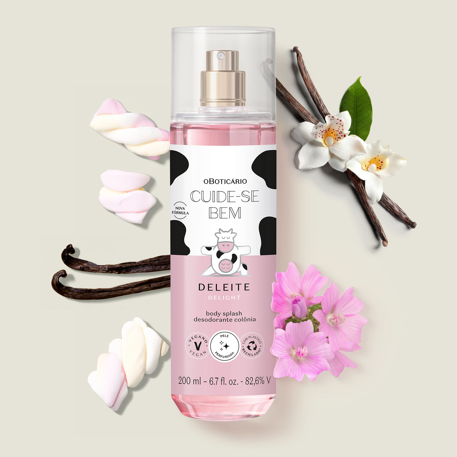 Body Splash Cuide-Se Bem Deleite 200ml