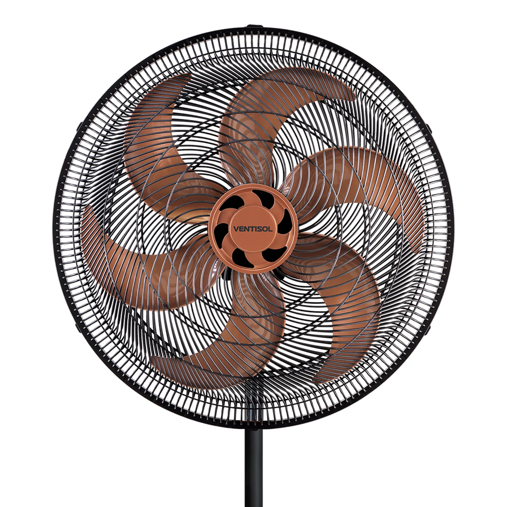 Ventilador de Coluna Ventisol Turbo Premium 50cm 6 Pás 3 Velocidades - Bronze/Preto - 110 Volts