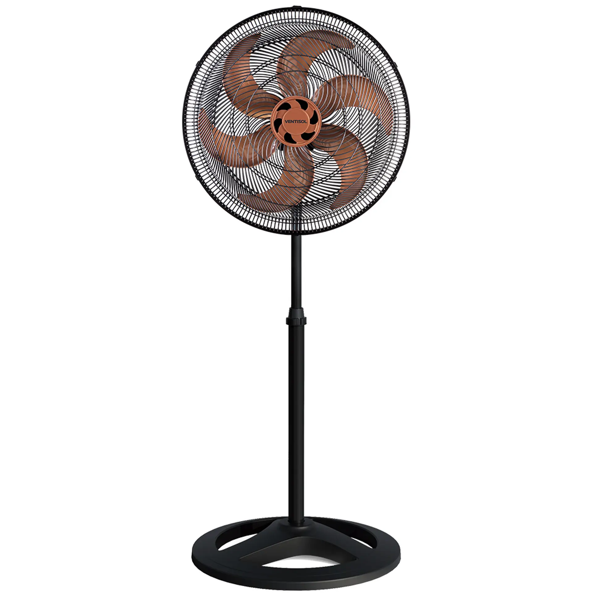 Ventilador de Coluna Ventisol Turbo Premium 50cm 6 Pás 3 Velocidades - Bronze/Preto - 110 Volts