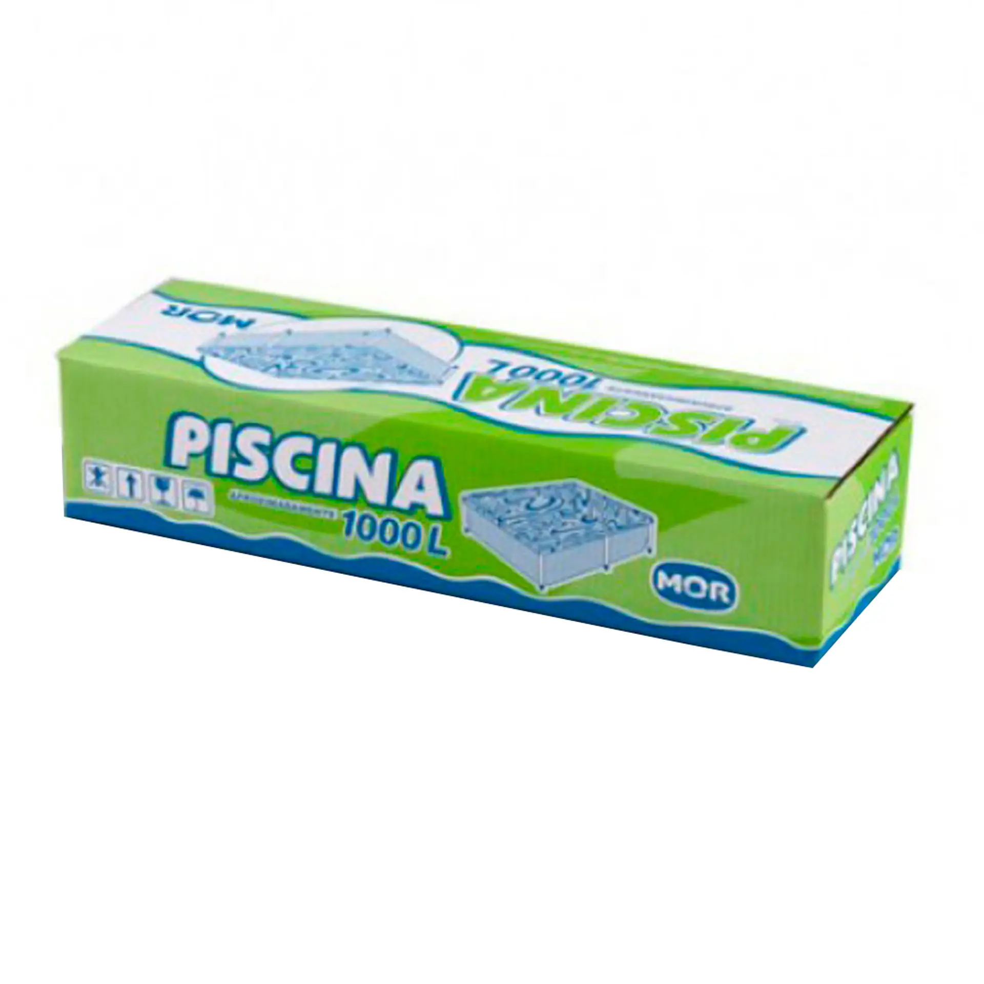 Piscina com Armação de Ferro Lona em PVC Mor Retangular 1000L