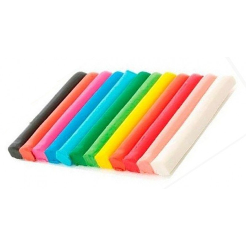 Massinha de Modelar Acrilex Soft com 12 Cores 180 Gramas