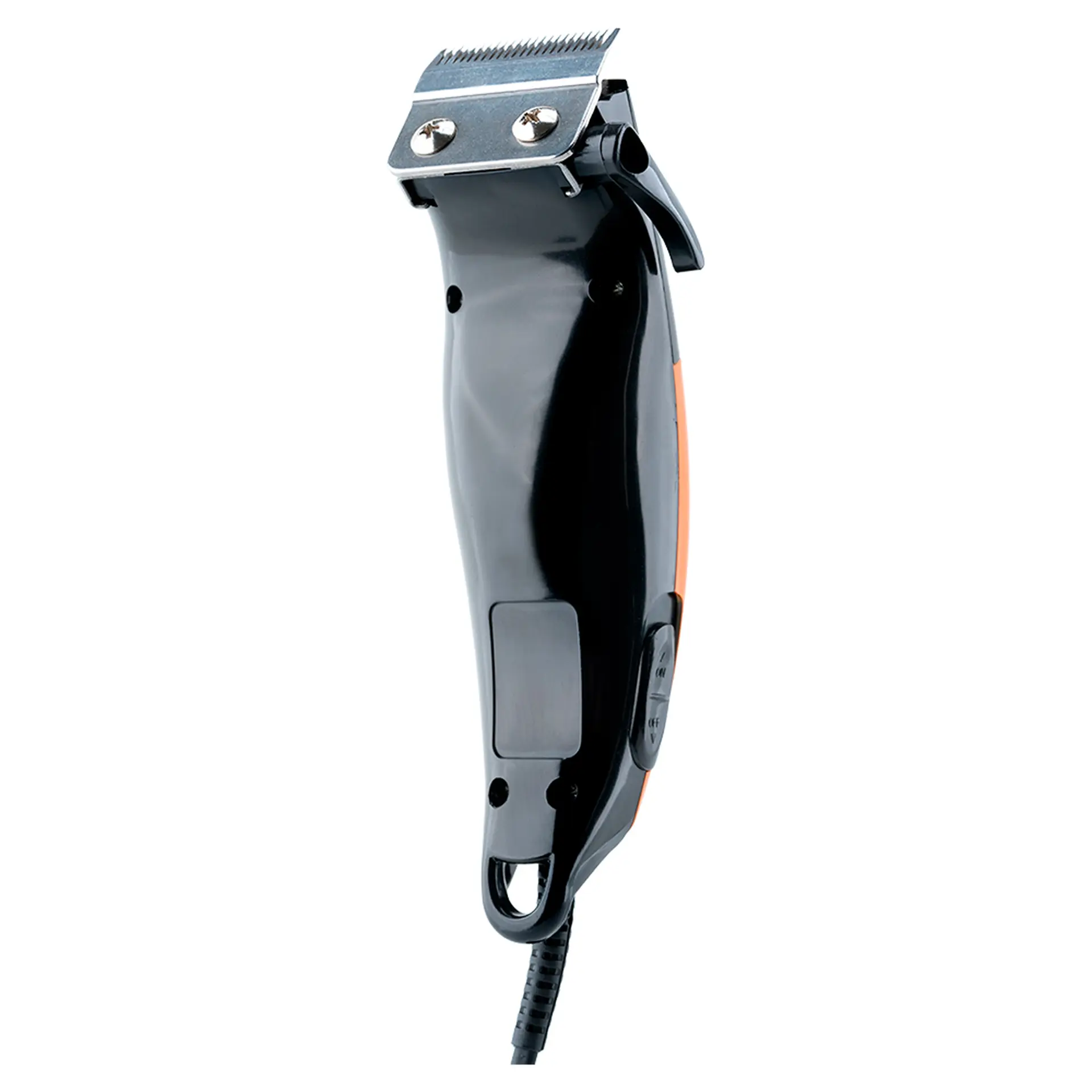 Máquina de Cortar Cabelo Mallory Smart Power CR07 4 Pentes Com Fio - Preto/Laranja - 220 Volts