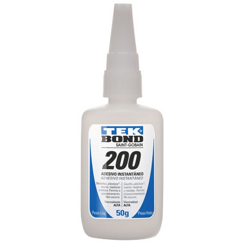 Cola Instantânea Alta Viscosidade 50 Gramas Nº 200 Tekbond Multiuso - Unitário - 69957326664