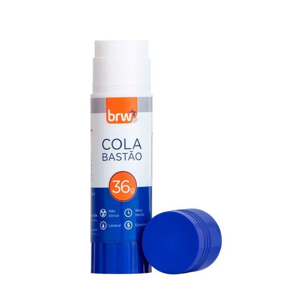 Cola Branca Bastão 36 Gramas Brw Caixa com 12 Unidades - CO1236