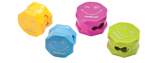 Apontador Molin Octógono Twin com Depósito Sortido