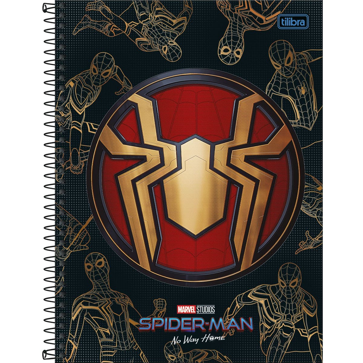 Caderno Universitário Tilibra Spider Espiral Capa Dura 80 Folhas com 1 Matéria Sortido