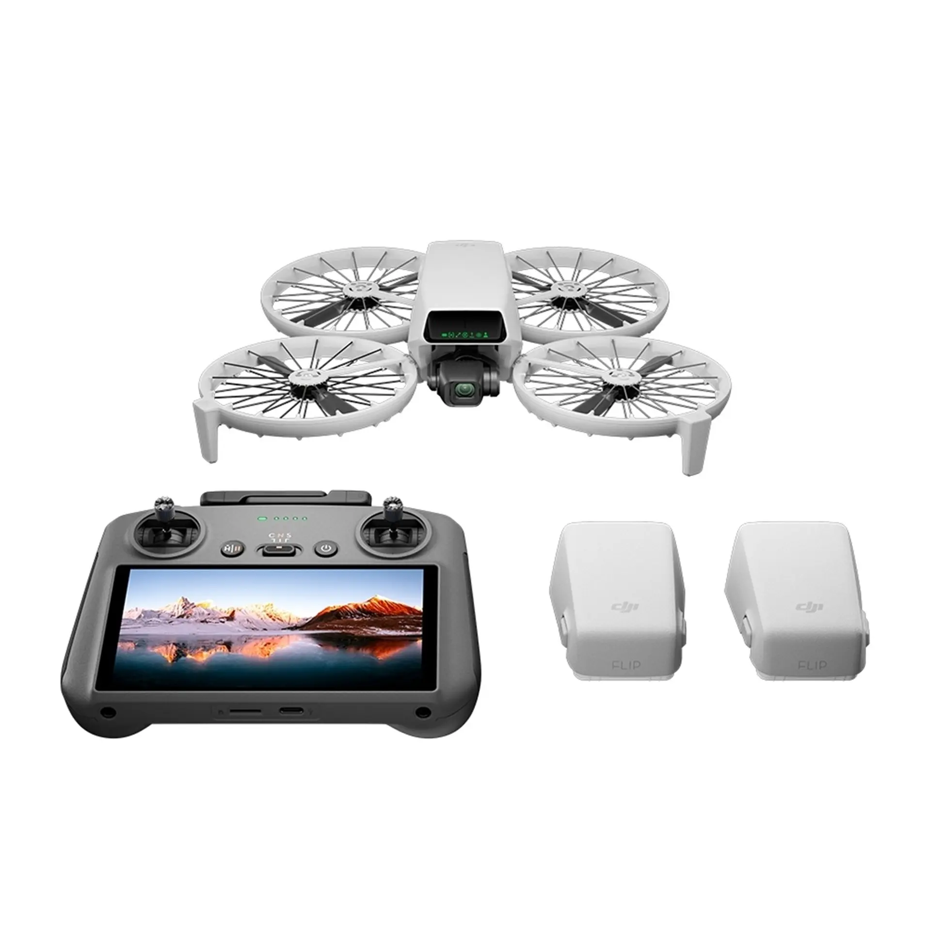 Drone DJI Flip Fly More Combo Com Tela DJI061 - Cinza - Bivolt