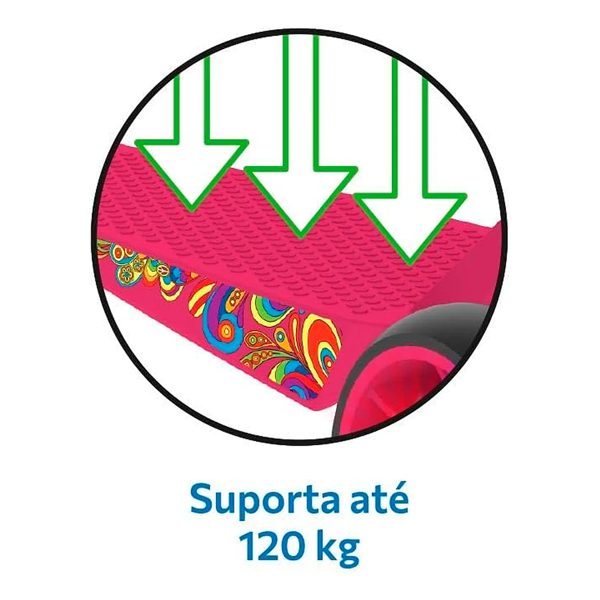 Patinete Skatenet 3 Rodas com LED Bandeirante Max - Rosa
