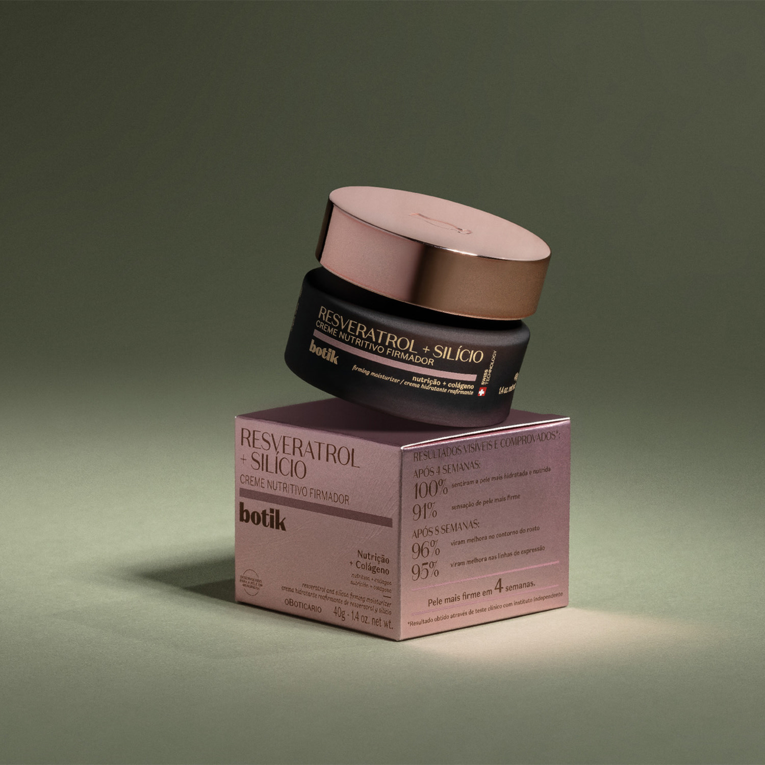 Creme Nutritivo Firmador Botik Resveratrol E Silício 40g