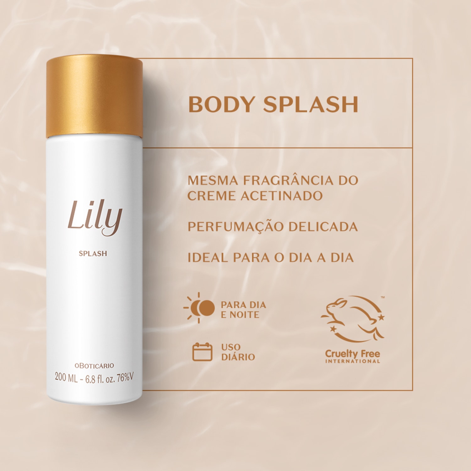 Splash Desodorante Colônia Lily 200ml