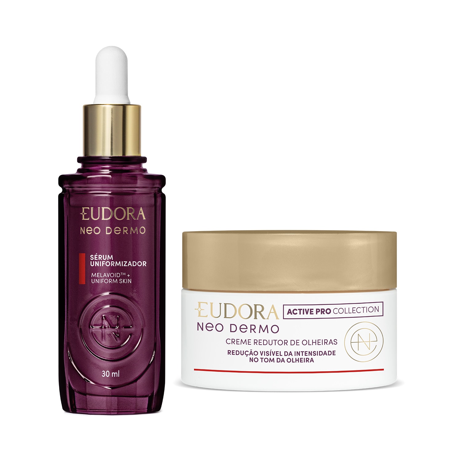 Combo Neo Dermo: Creme Redutor De Olheiras 12g + Sérum Uniformizador 30ml