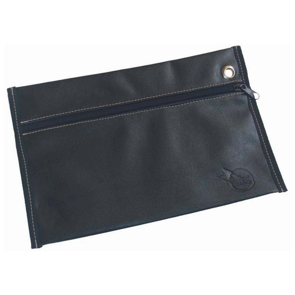 Pasta Malote para Documentos Zíper Preto 280mmx190mm PlastPark - Pacote com 2 Unidades - 2426