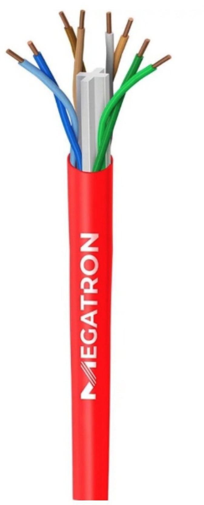 Cabo de Rede 23AWG Megatron Cat.6 4 Pares Vermelho 2382 Caixa 305m 100% Cobre Homologado ANATEL