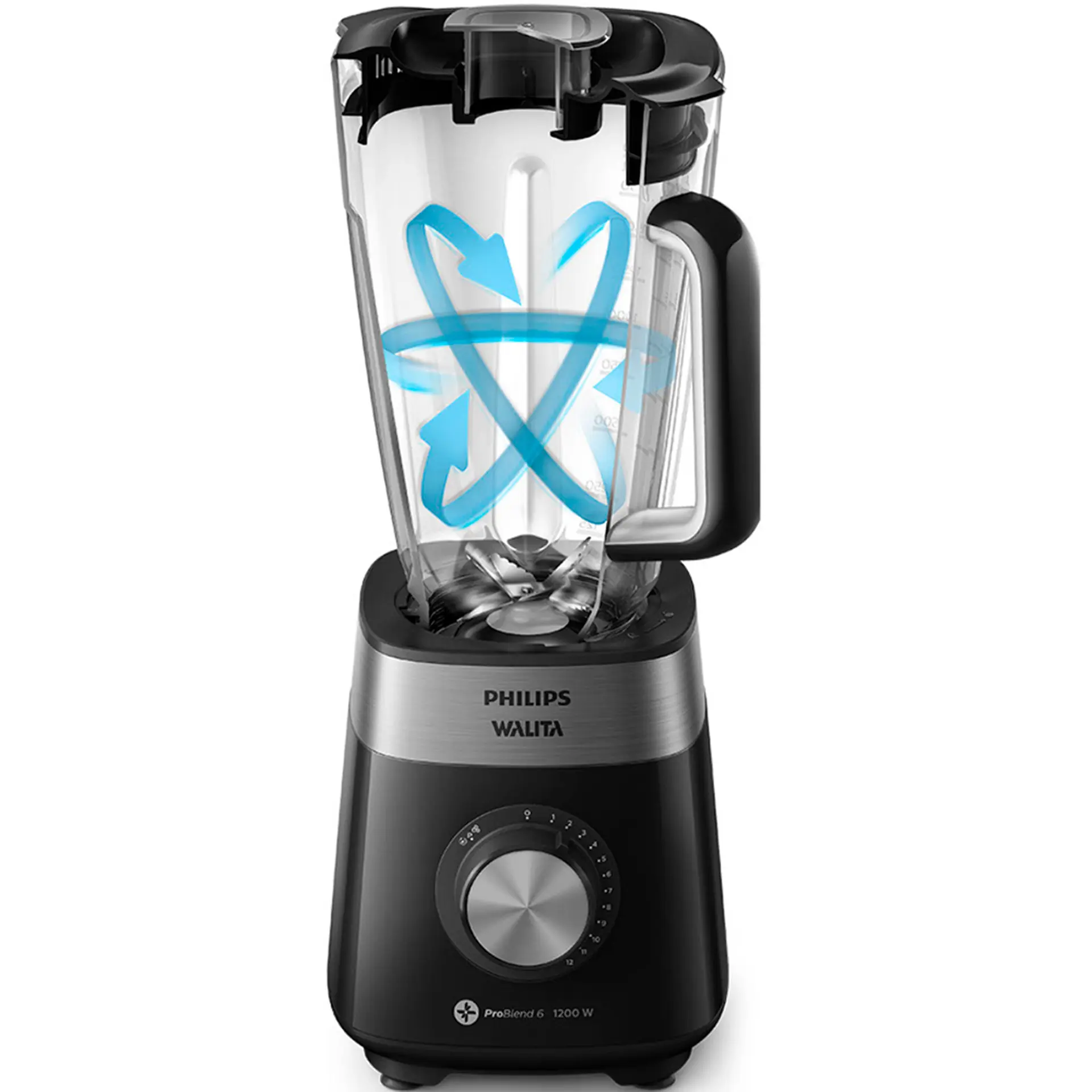 Liquidificador Philips Walita Série 5000 RI2242 3L 12 Velocidades 1200W - Preto - 110 Volts
