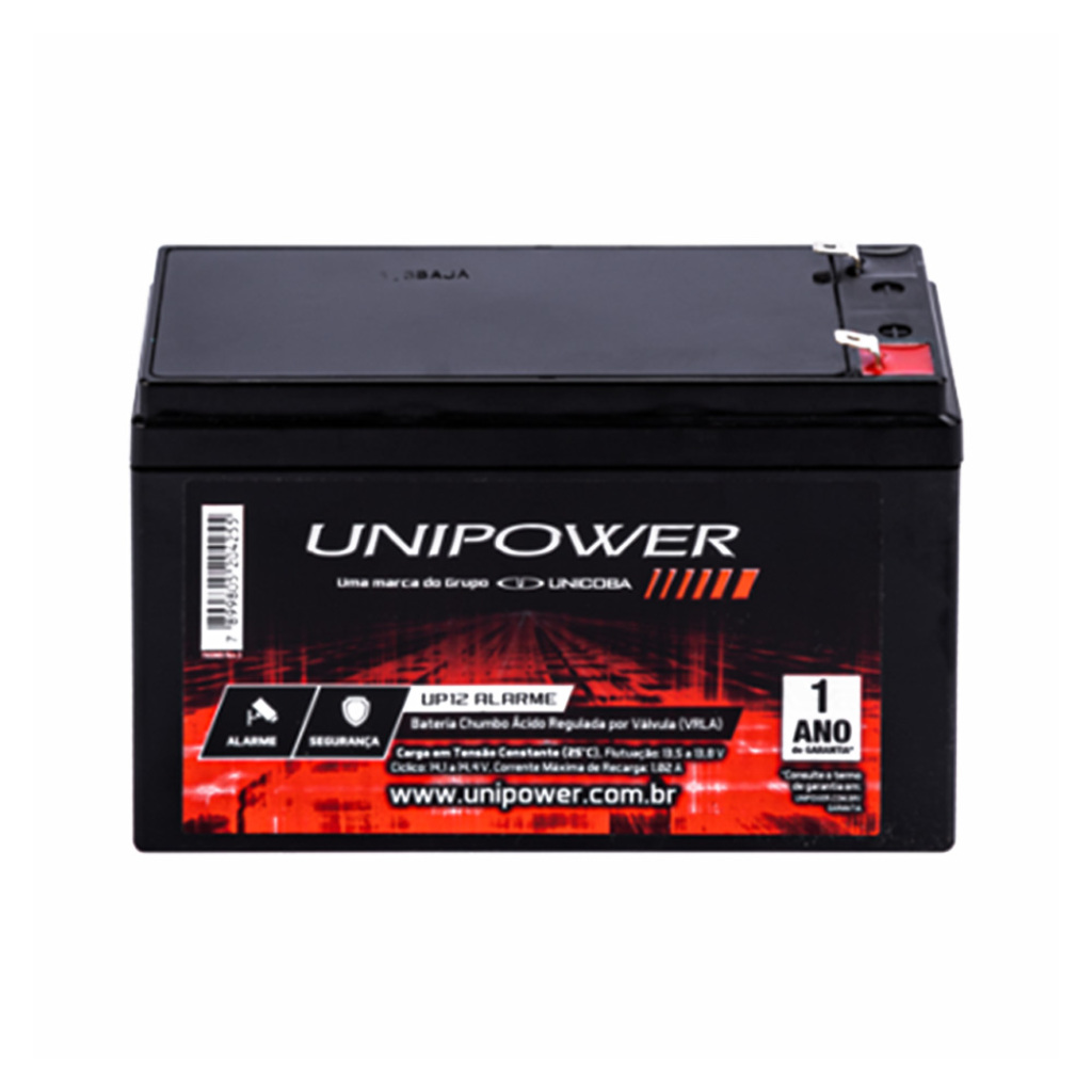 Bateria Selada para Alarmes 4,0 Ah 12 Volts Unipower - P12ALARME