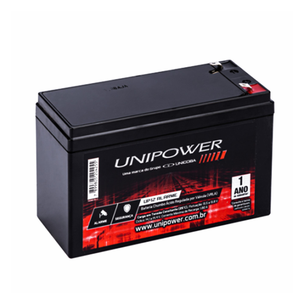 Bateria Selada para Alarmes 4,0 Ah 12 Volts Unipower - P12ALARME