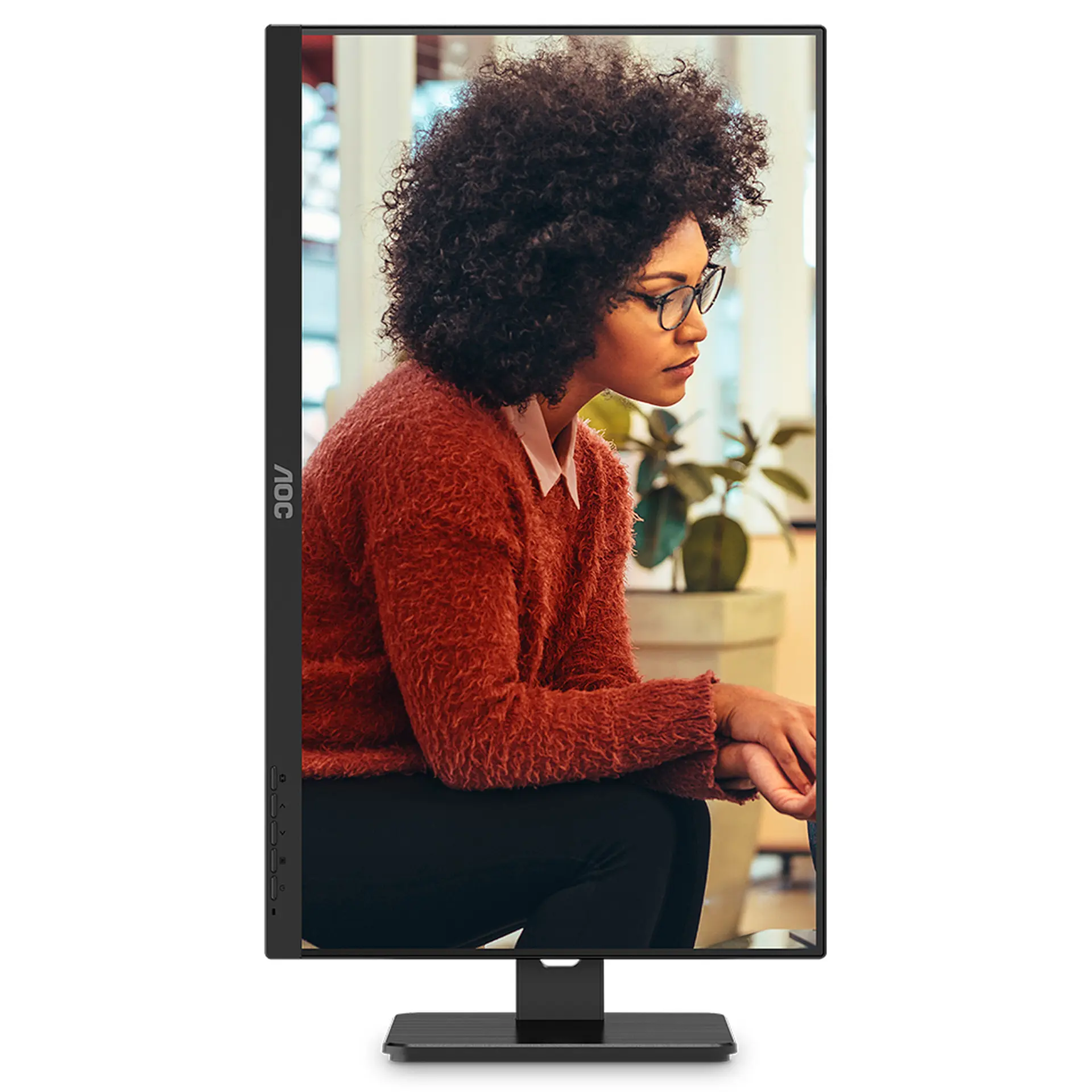 Monitor AOC 23,8" 24E3QF/57 IPS Full HD HDMI VGA - Preto - Bivolt