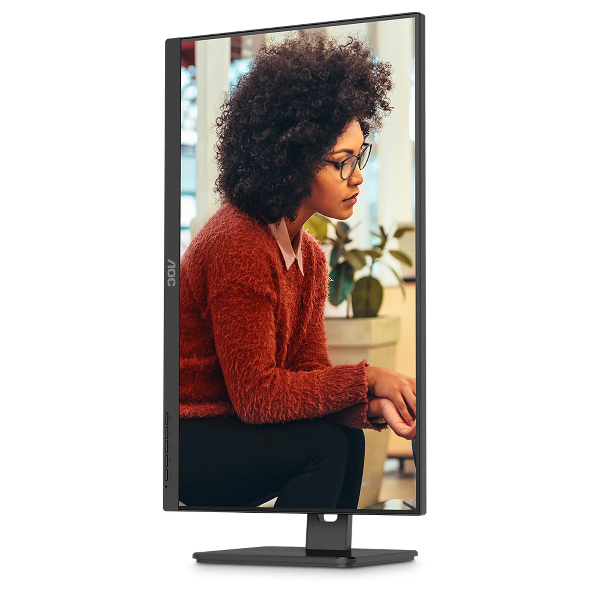 Monitor AOC 23,8" 24E3QF/57 IPS Full HD HDMI VGA - Preto - Bivolt