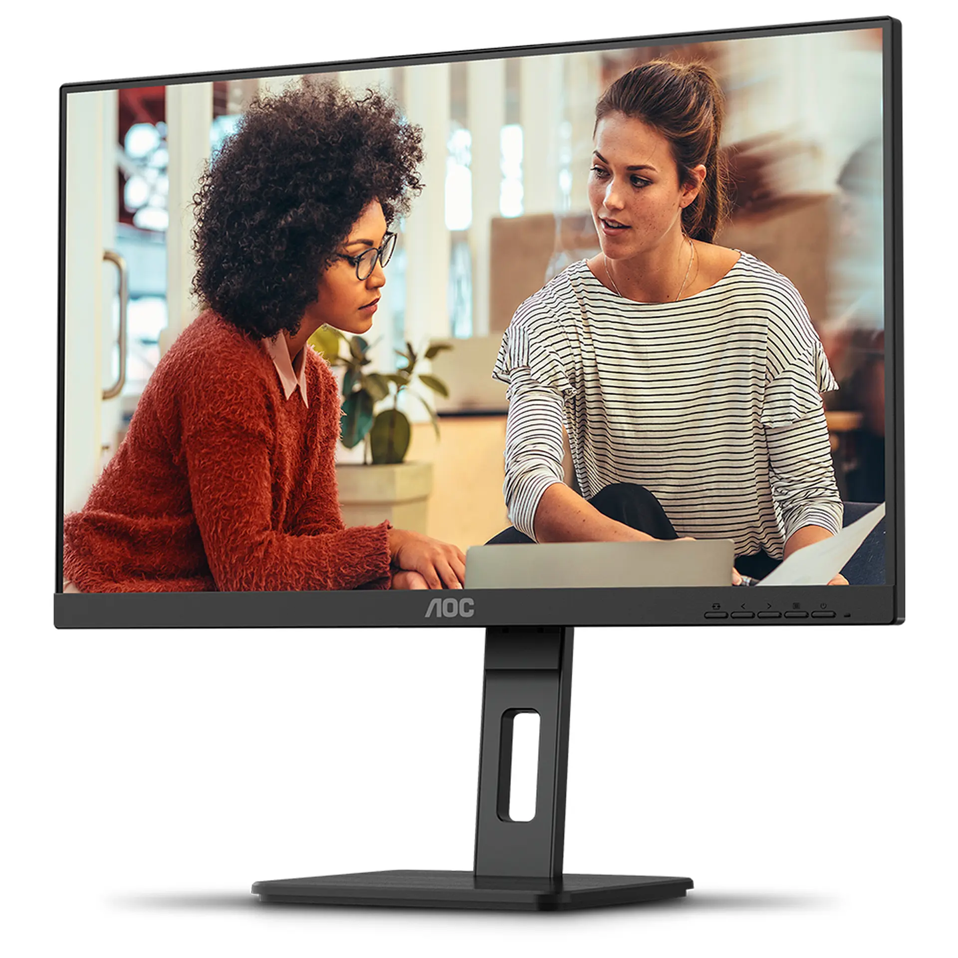 Monitor AOC 23,8" 24E3QF/57 IPS Full HD HDMI VGA - Preto - Bivolt