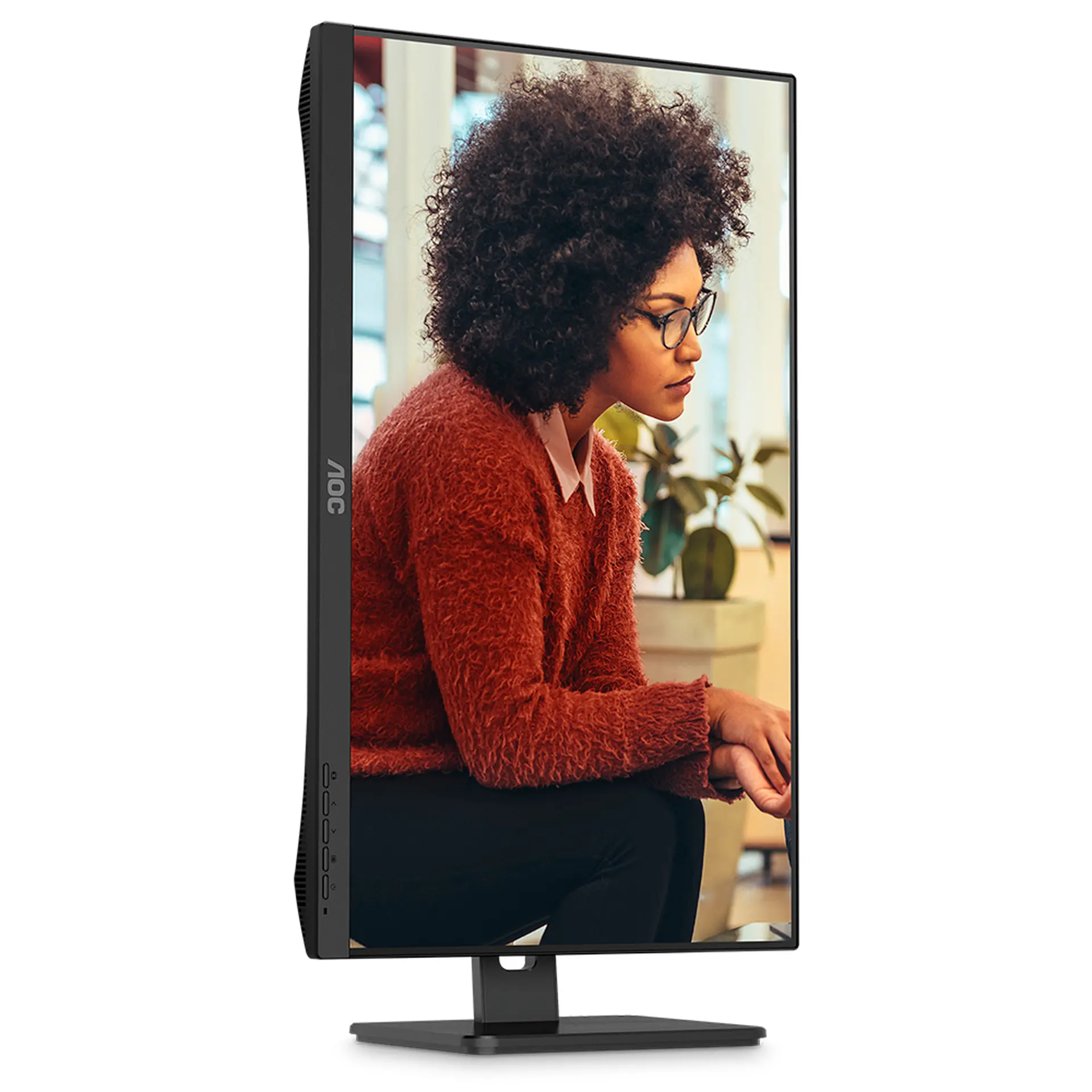 Monitor AOC 23,8" 24E3QF/57 IPS Full HD HDMI VGA - Preto - Bivolt