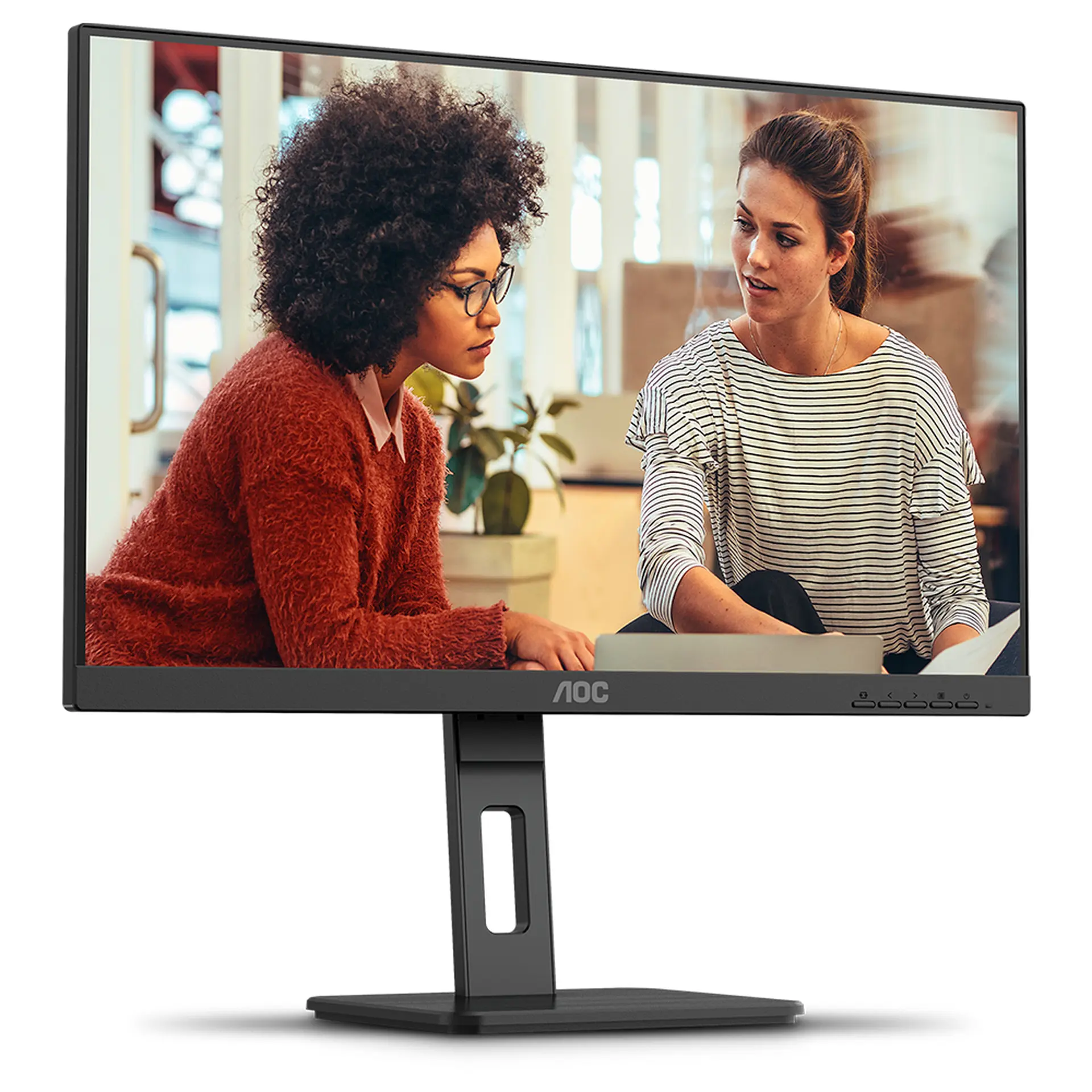 Monitor AOC 23,8" 24E3QF/57 IPS Full HD HDMI VGA - Preto - Bivolt