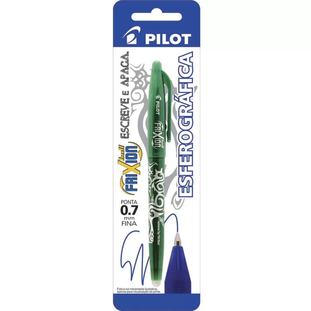 Caneta Apagável 0.7mm Verde Frixion Ball Unitária - Pilot - 1480020SM024VD