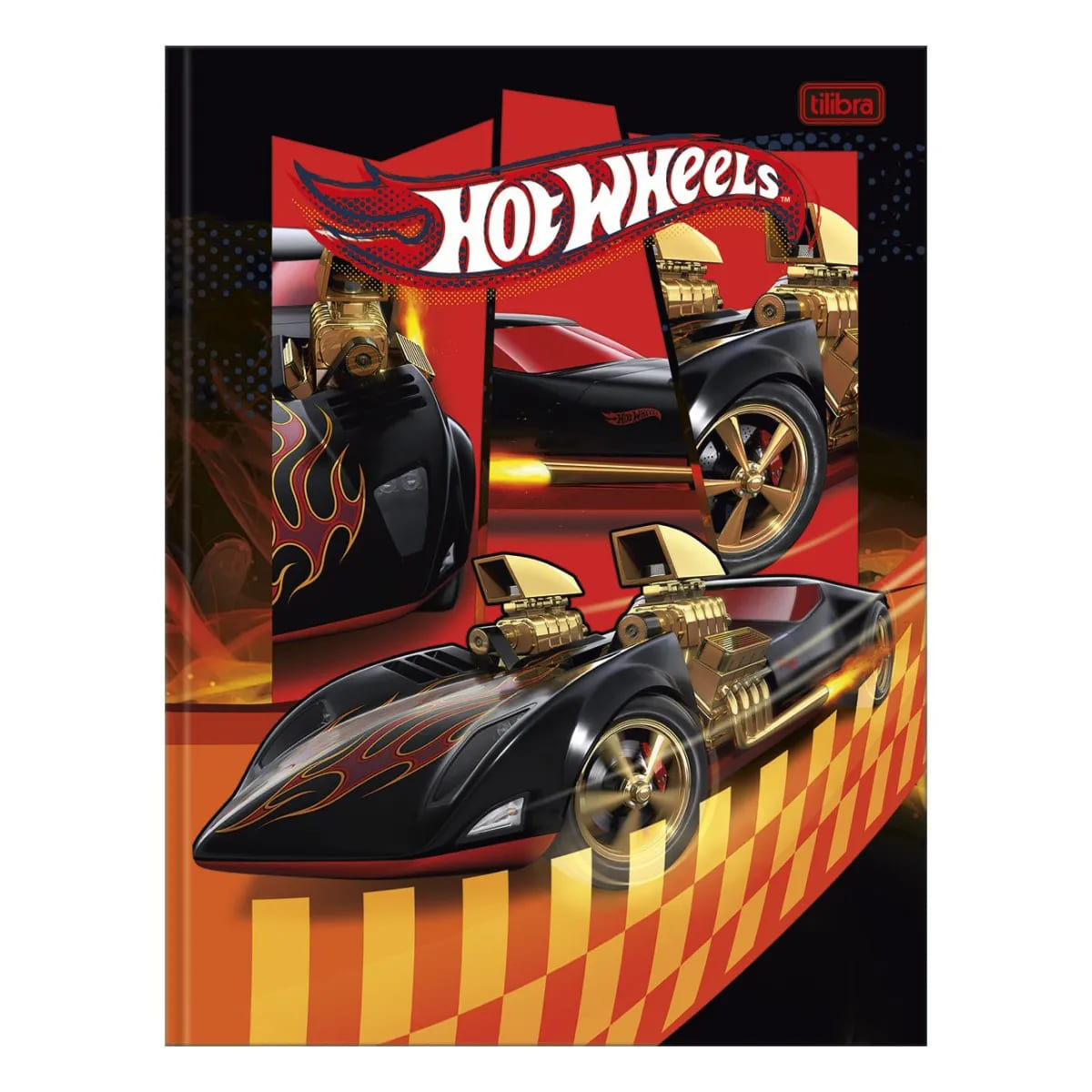 Caderno Tilibra Brochura Hot Wheels Universitário Capa Dura 80 Folhas Sortido