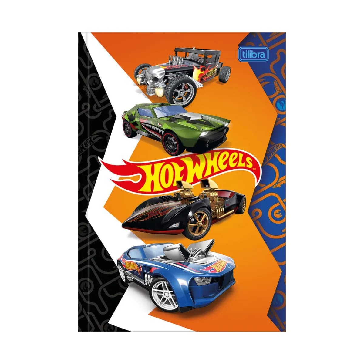 Caderno Tilibra Brochura Hot Wheels Universitário Capa Dura 80 Folhas Sortido