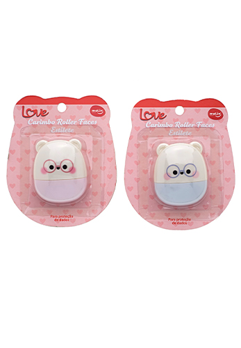 Carimbo Roller Molin Faces mais Estilete Plástico Unidade Sortido