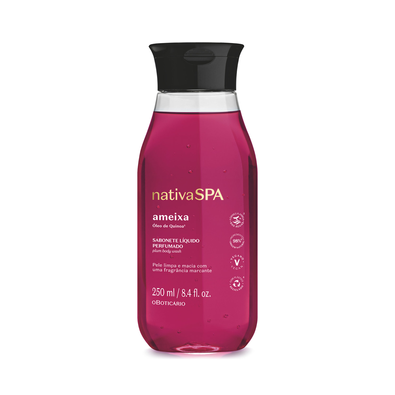 Combo Nativa Spa Ameixa: Sabonete Líquido Perfumado 200ml + Refil 250ml