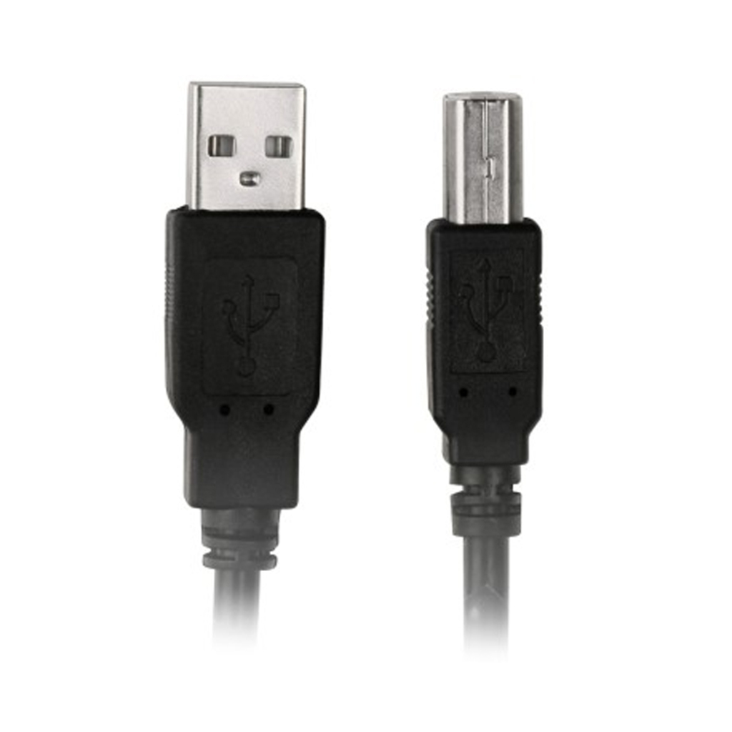 Cabo USB A-Macho - B-Macho 1,8 Metros 2.0 Preto Pluscable - PC-USB1801